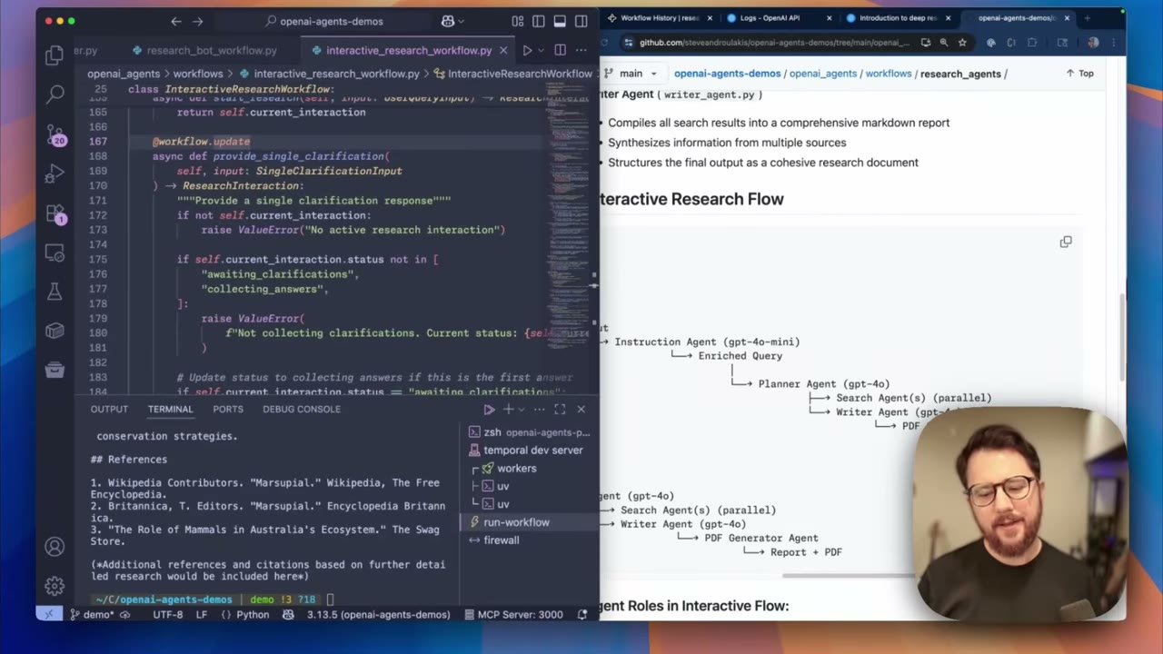 Temporal + OpenAI Agents SDK Demo: Build Production-Ready Agents, Fast (9:36)
